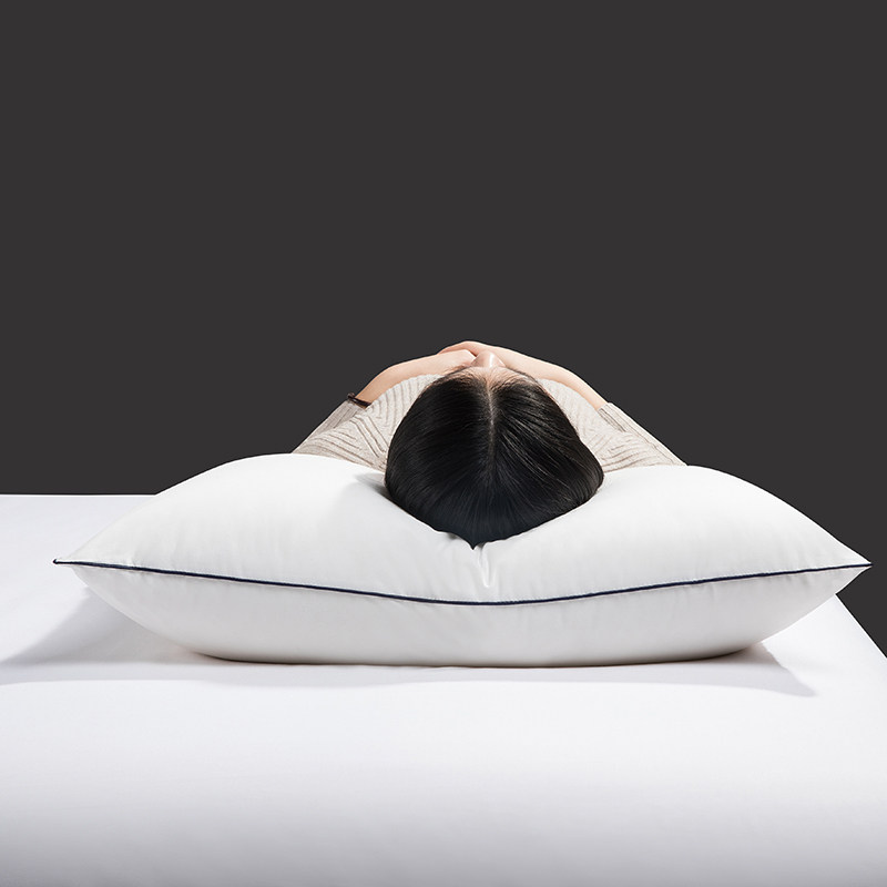 2020趴着侧睡枕芯高枕芯枕头48x74柔软新全棉纯白枕头