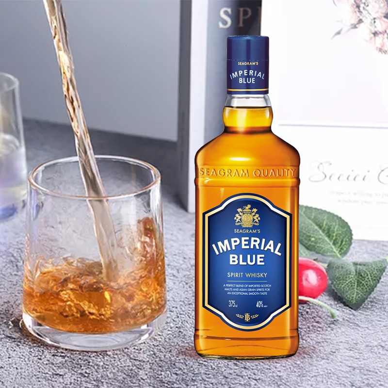 施格兰波仕蓝洋酒威士忌蒸馏酒375ml两支苏格兰原液40度洋酒