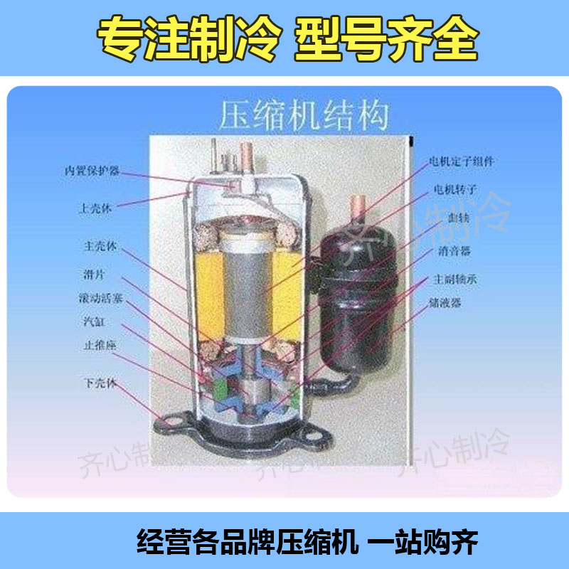原装谷轮8匹zr94kcetfd523机房精密空调制冷设备压缩机螺口手机防尘塞