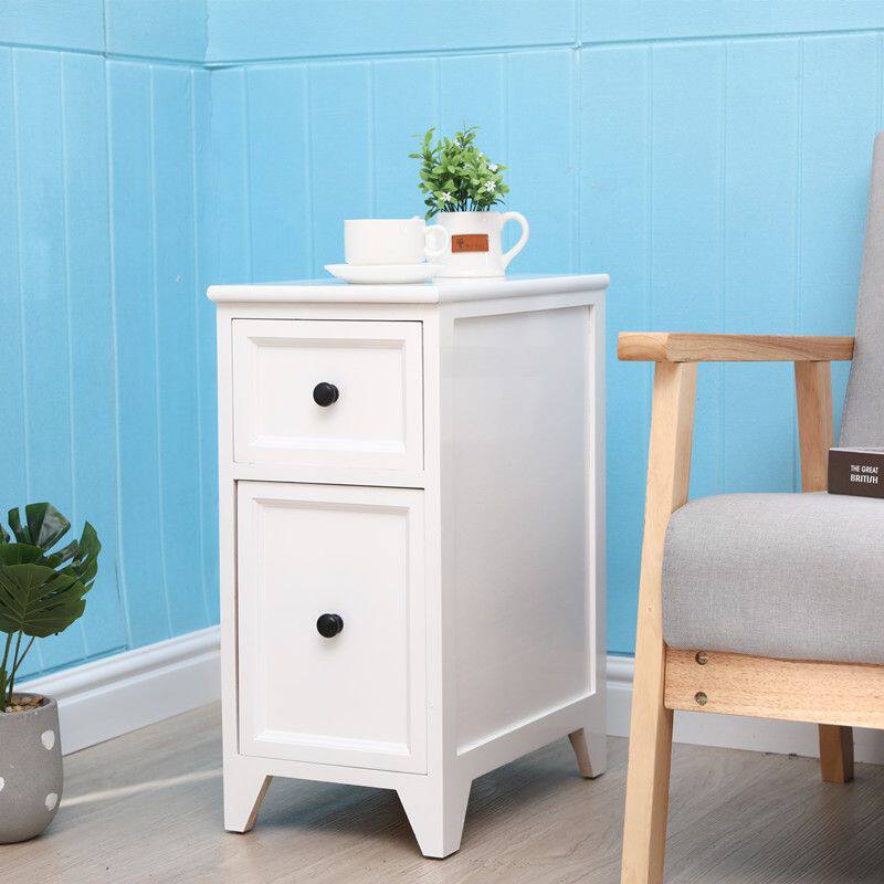 日式实木床头柜收纳小巧储物柜矮柜超窄夹缝抽屉床头柜