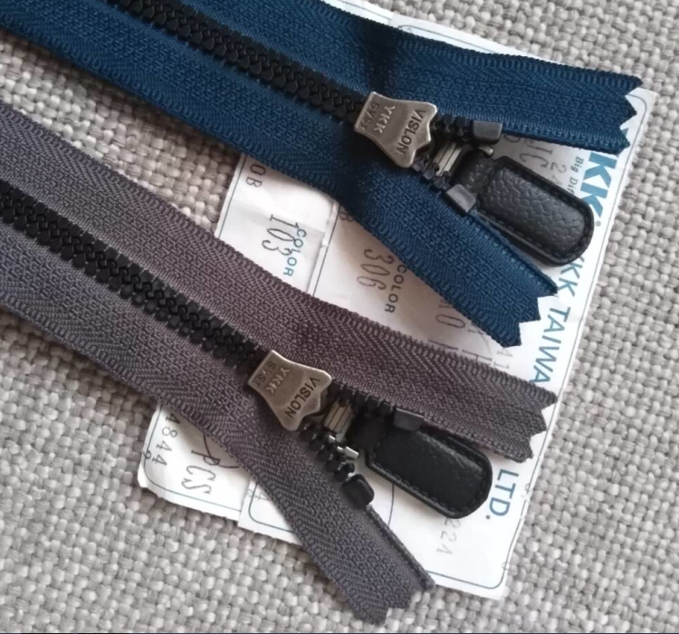 单头闭尾短树脂拉锁ykk大青青灰色口袋包包配件拉链