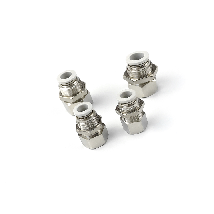 白色16m5隔板pmf4接头通快直通内牙气动接头