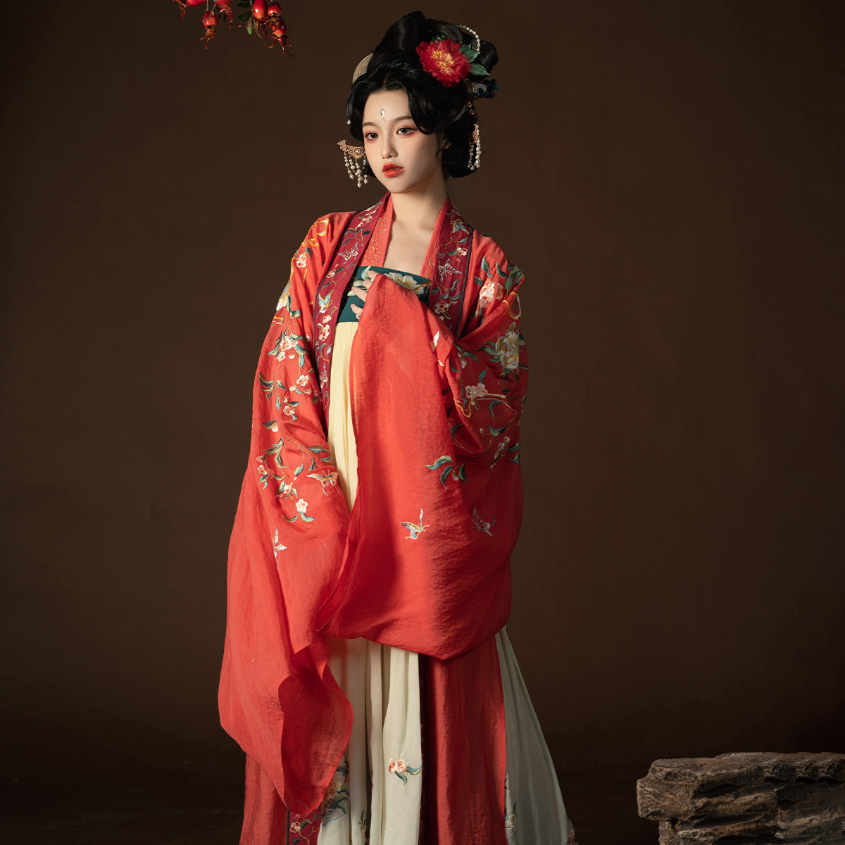 燕云织造局醉君春困系列唐大袖衫箭一片片式齐胸汉服