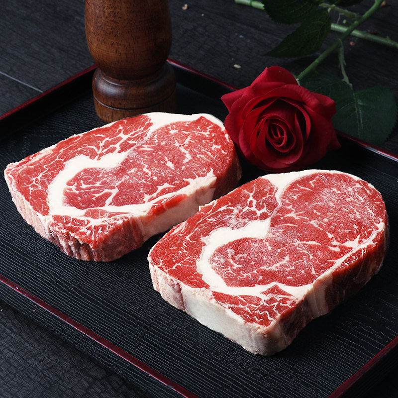 澳洲进口谷饲300天新鲜原切无添加腌制眼肉牛排牛排