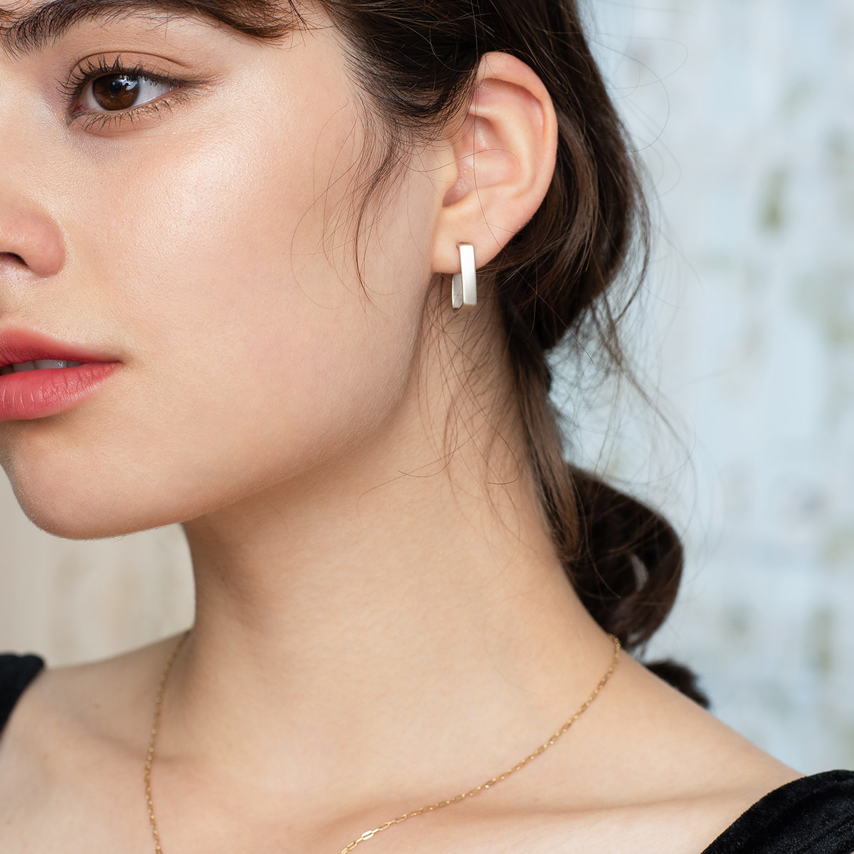 cider配西装的时尚气质高级耳环圆脸耳饰简约耳环