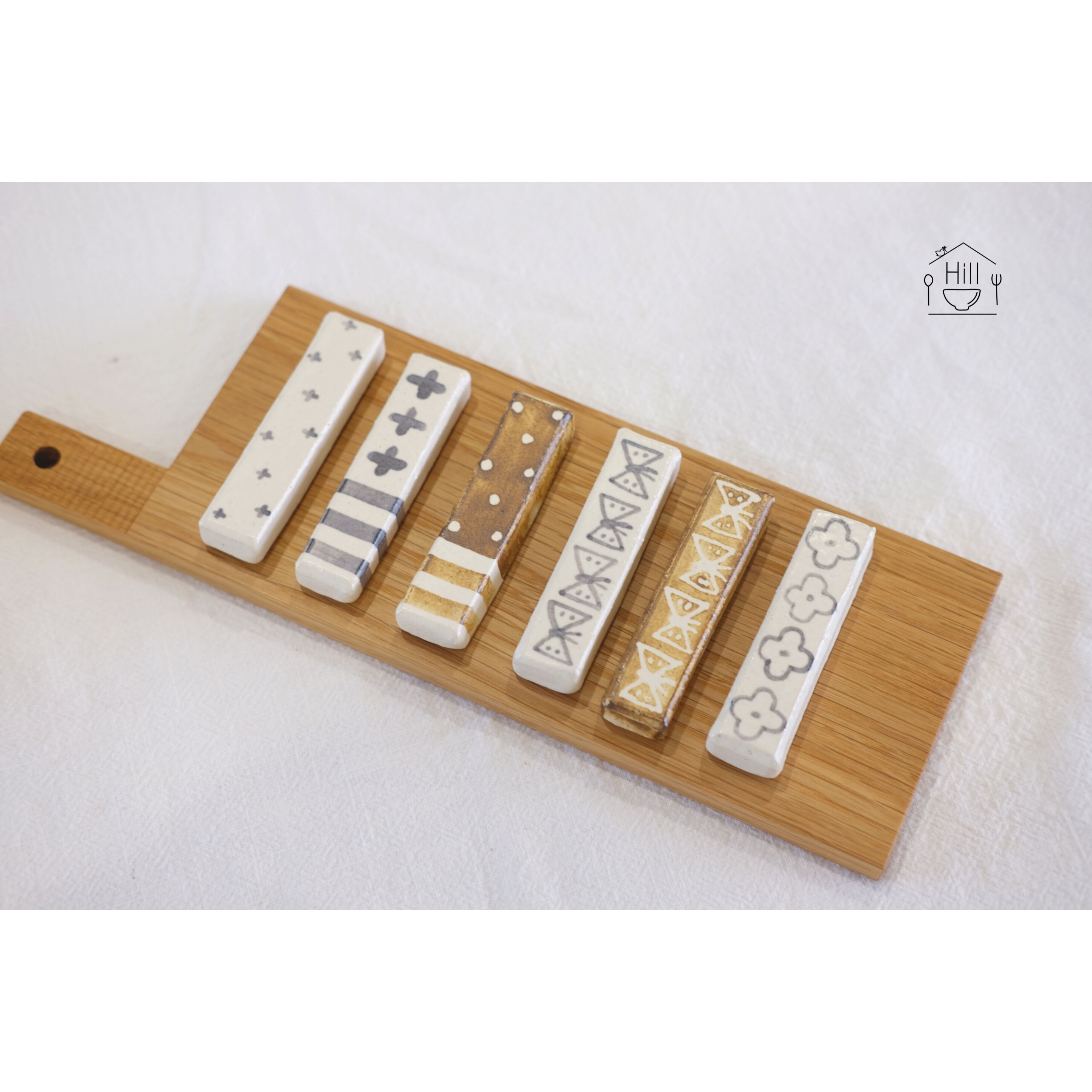 现货北欧摆件筷子十字手绘ins日本祥子前田摆件