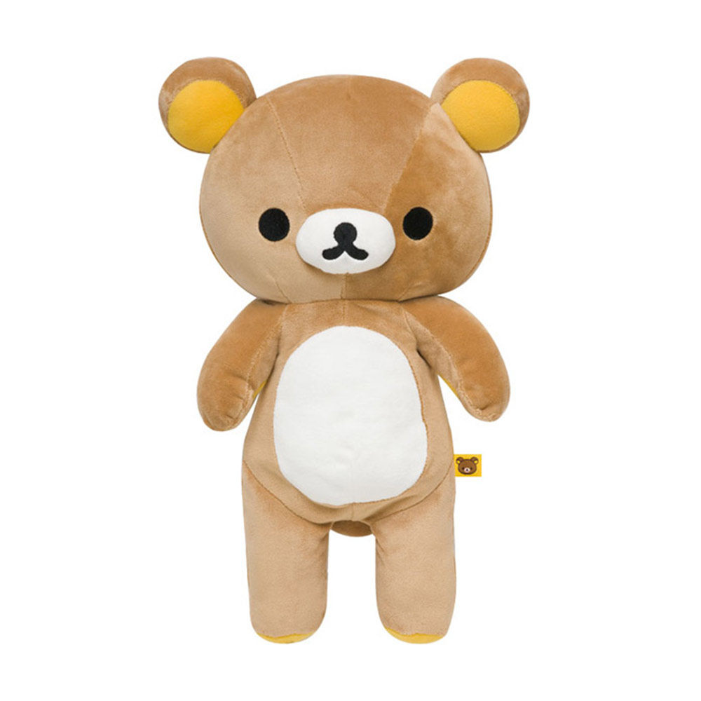 日本正版rilakkuma轻松熊毛绒玩具公仔基本款熊玩偶易烊动漫毛绒