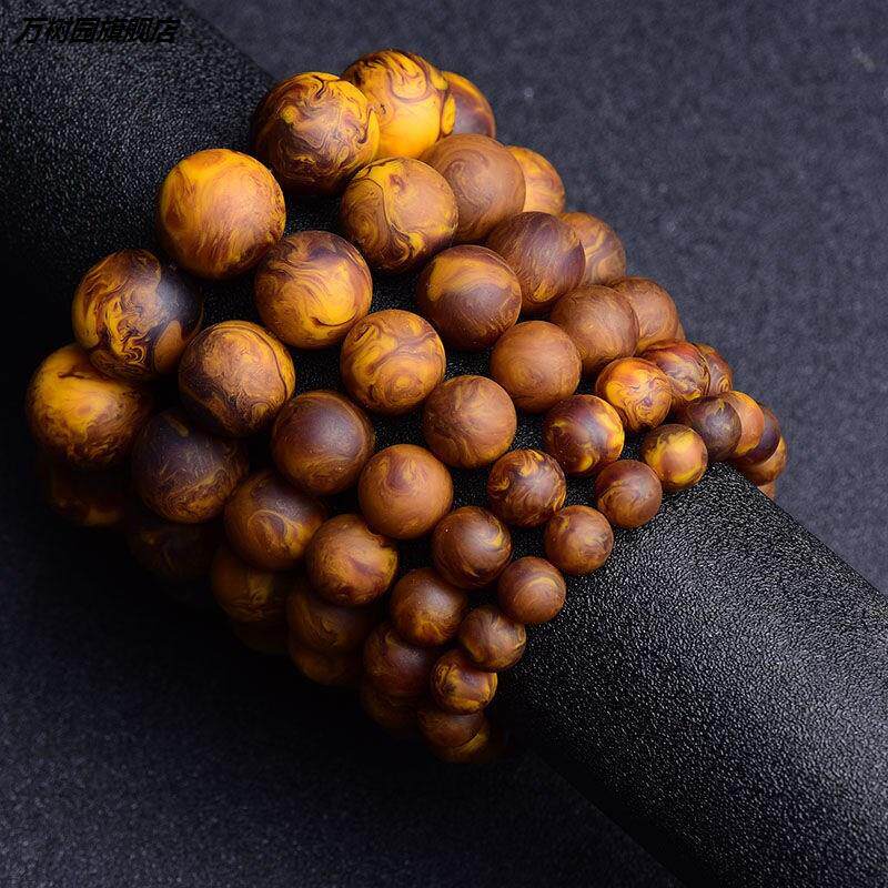 龙涎香灰琥珀手链单圈圆珠佛珠手串移动香水其它首饰