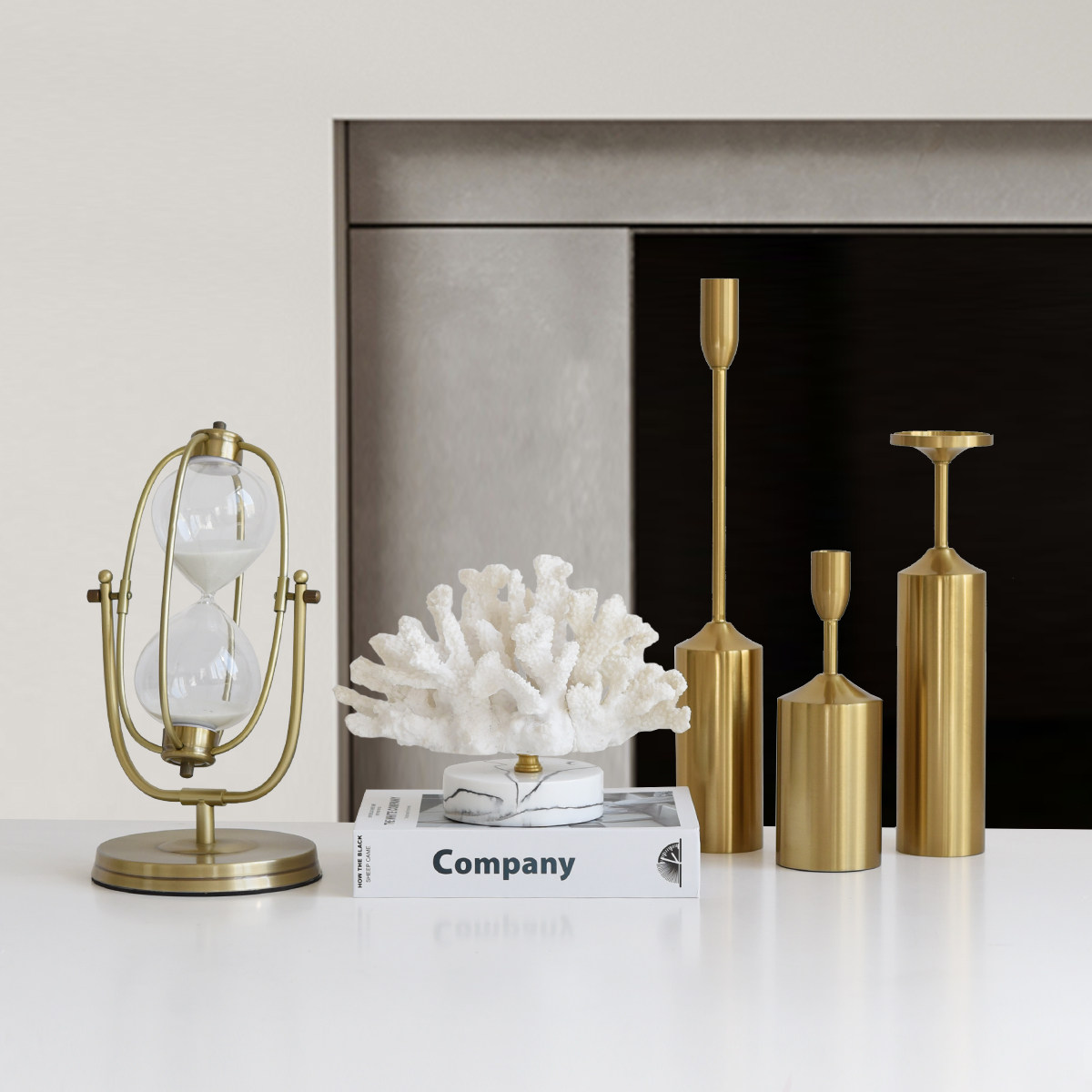 高级摆件轻奢创意样板房客厅玄关酒柜装饰品雕塑艺术摆件