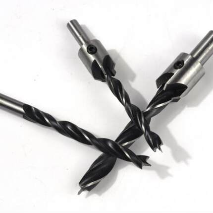 三尖木工沉头钻倒角器高速钢钻头