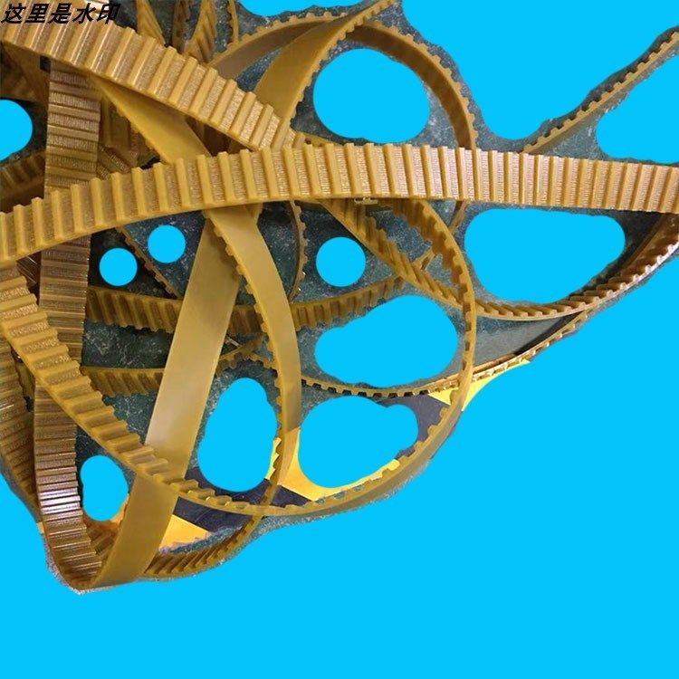 黄色t10251000pu聚氨酯钢丝同步开口传动带皮带新品特价传动带