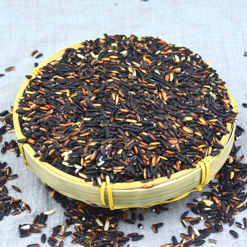 泰皇 泰国原装进口黑糯米紫米甜点黑米血糯米100斤50kg