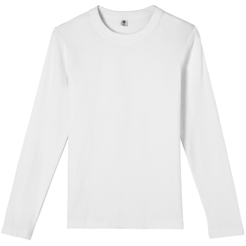 黑色加厚加绒打底衫女秋装中长白色长袖恤女t恤