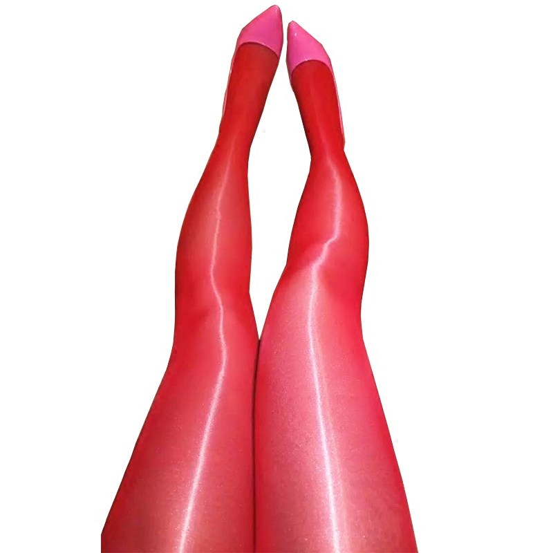 六免性感油亮连裤袜薄款九分油光开档诱惑情趣连裤袜