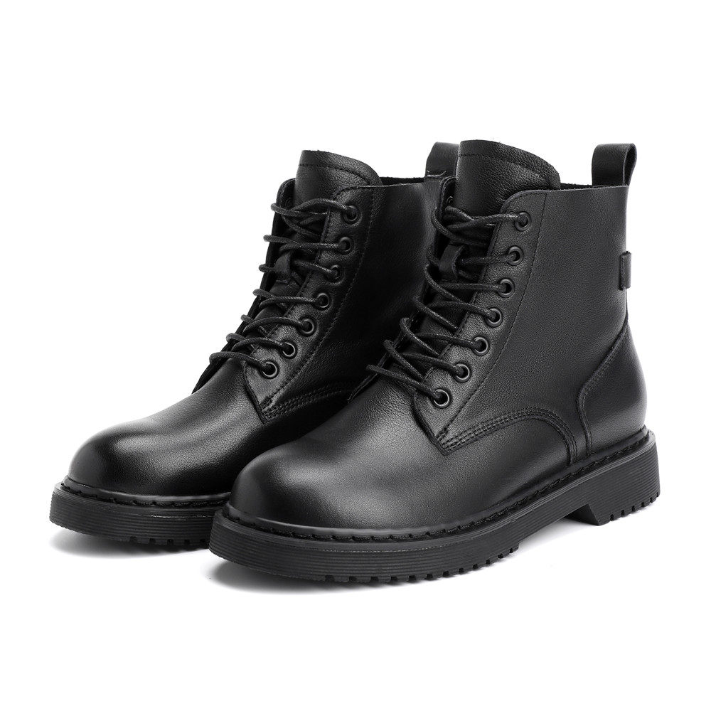 清仓森达2020冬季专柜同款时尚机车风休闲女马丁靴4ob01dd0