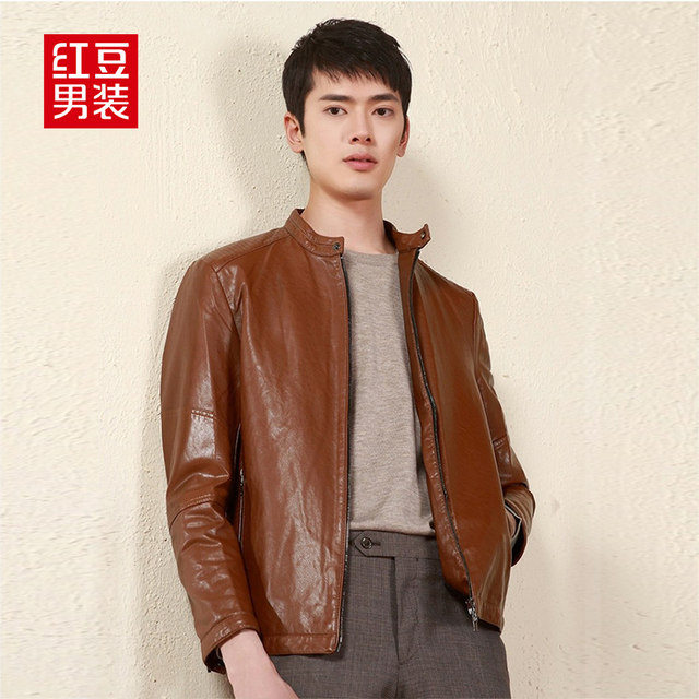 Broken code clearance spring and autumn men's imitation leather jacket business leisure tide collar outer set male PU leatherug Broken code clearance spring and autumn men's imitation leather jacket business leisure tide collar outer set male PU leatherug