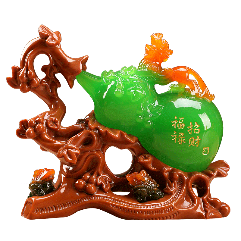 大号招财葫芦福禄摆件家居饰品客厅酒柜装饰工艺品中式玄关摆件