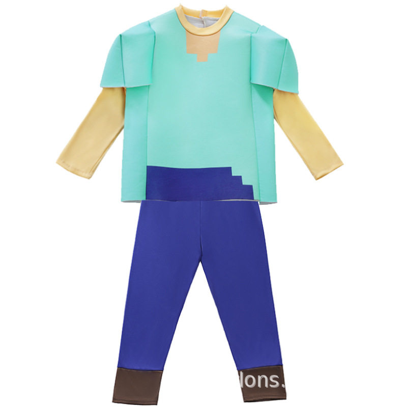 万圣节我的世界minecraft游戏扮演服装儿童钻石铠甲儿童演出服