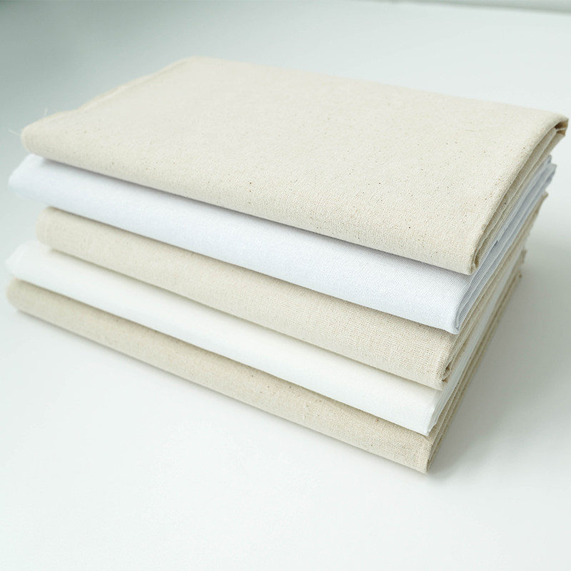 白坯布扎染全棉处理清仓布头白胚蜡染涂鸦画布海绵垫