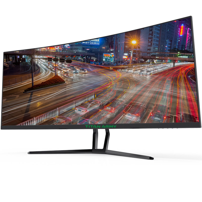 泰坦军团35英寸曲面显示器75hz电竞游戏电脑带鱼屏网吧21:9宽屏