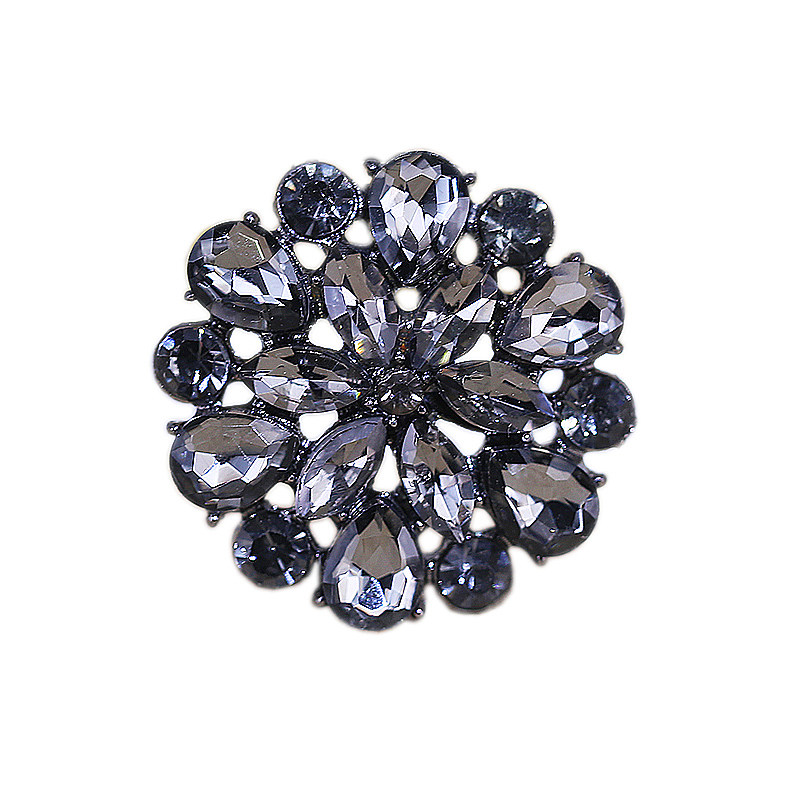 玻璃钻石纽扣开衫毛衣裙子装饰钻扣花朵圆形纽扣