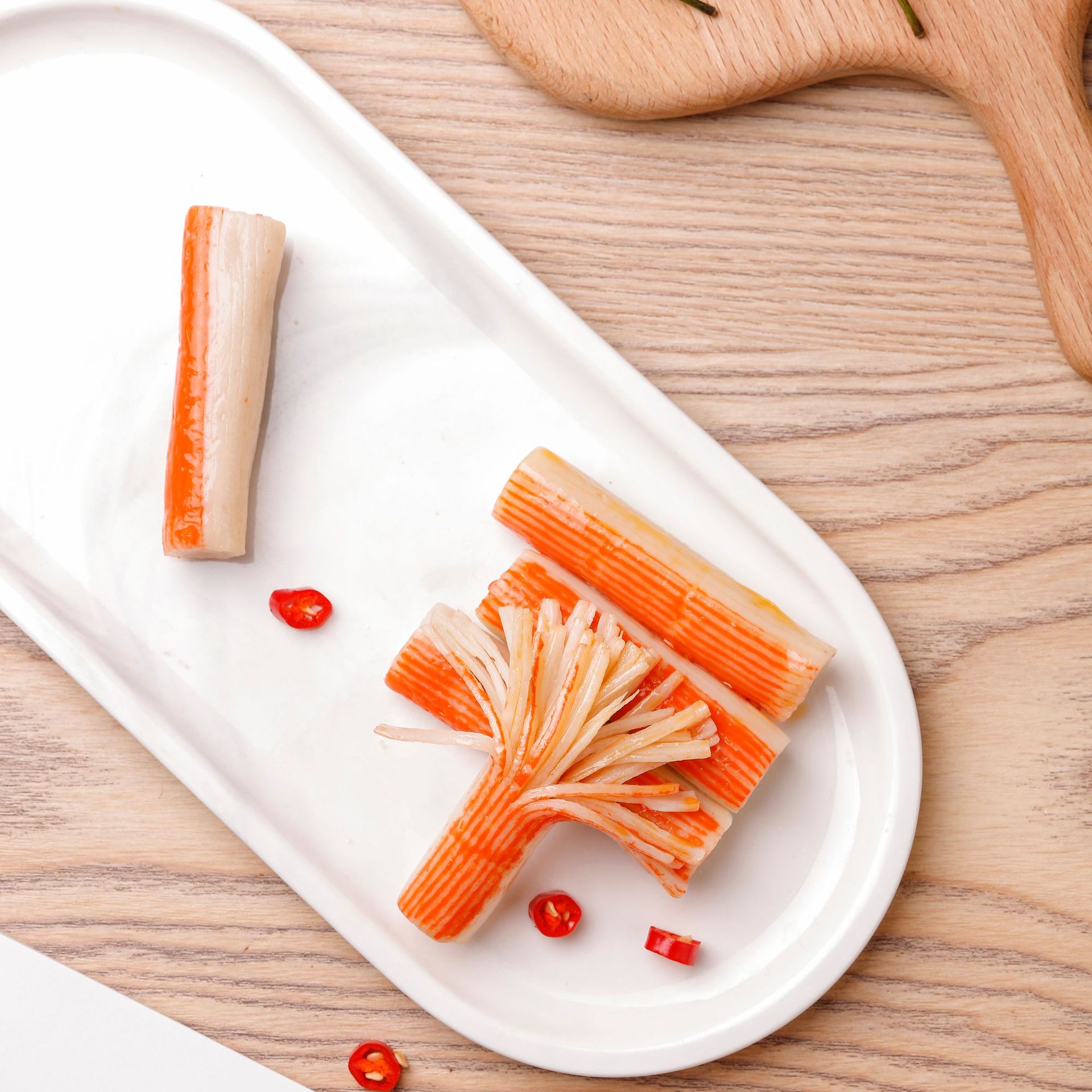 手撕蟹柳棒小零食即食海味火锅料蟹肉棒香辣蟹系列