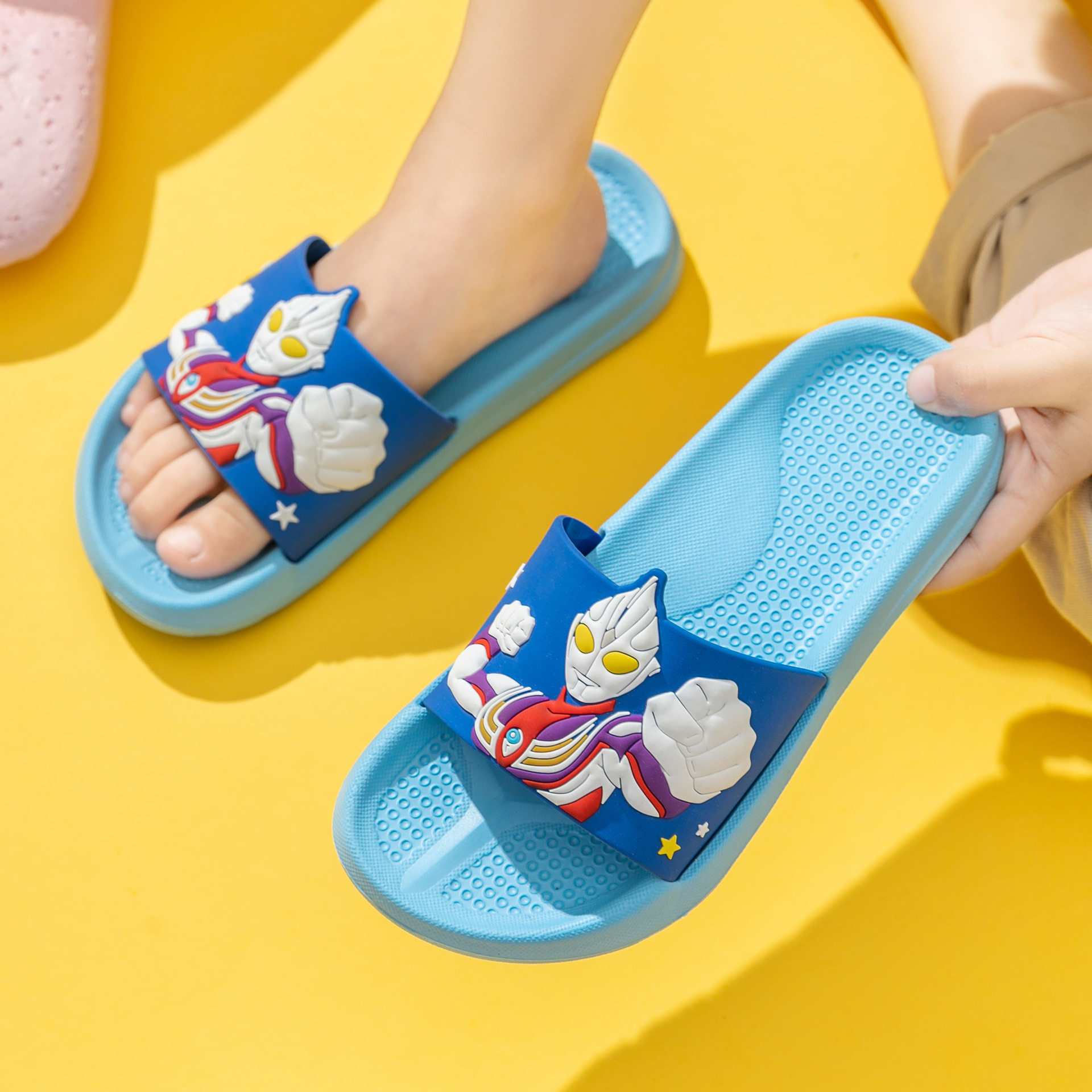 儿童童男大码卡通奥特曼拖鞋防滑可爱eva家居居家凉拖