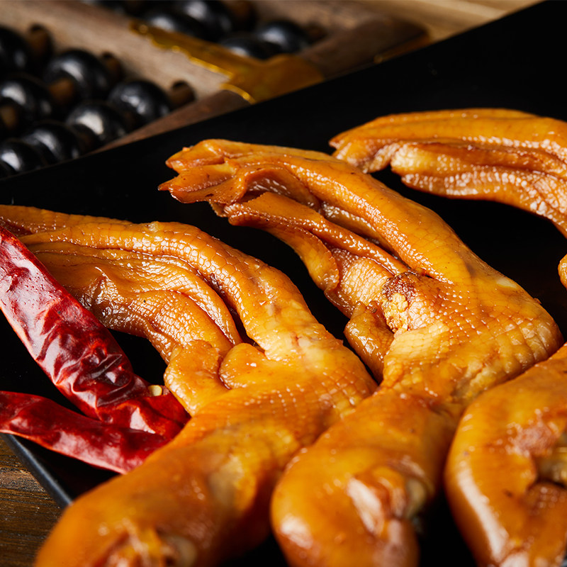 诸葛夫人酸辣龙岩卤味透明香辣鸭掌