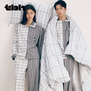 【胡可推荐】tbh野兽派磨毛棉/加厚全棉法兰绒/绗棉家居服套装