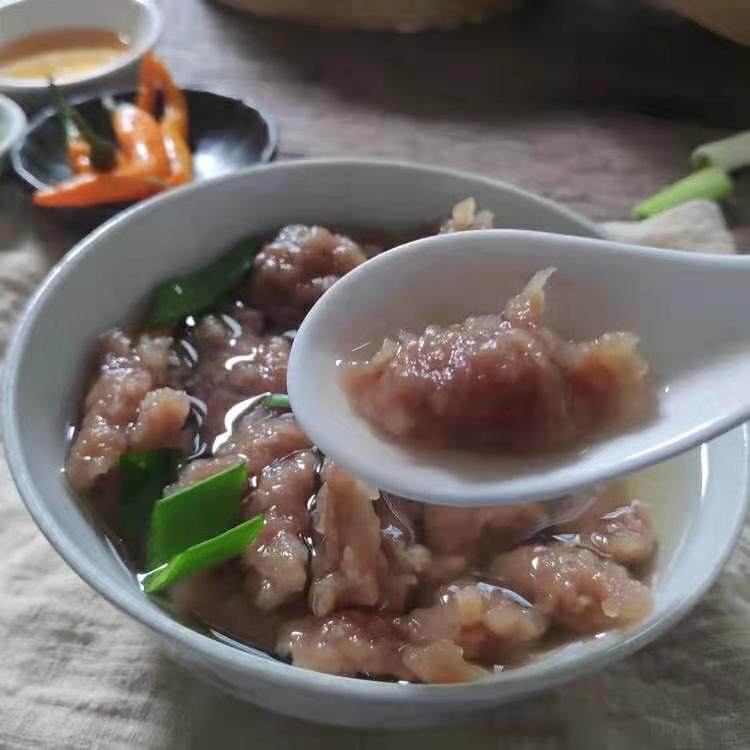 牛肉福建福鼎鼎牛肉丸羹名小吃温州瘦肉500g生牛肉