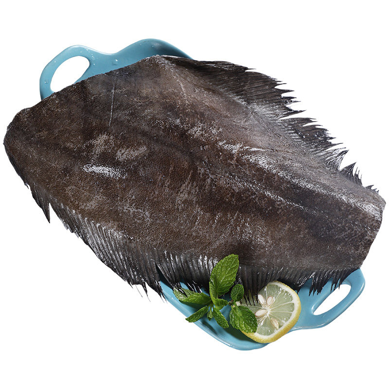 鲽鱼整条冷冻深海去头格陵兰750g牙片比目鱼鸦片鲽鱼