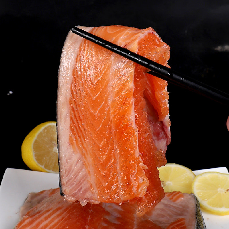 三文鱼三文边角料新鲜大西洋鲑鱼整段分割人吃冷冻三文鱼