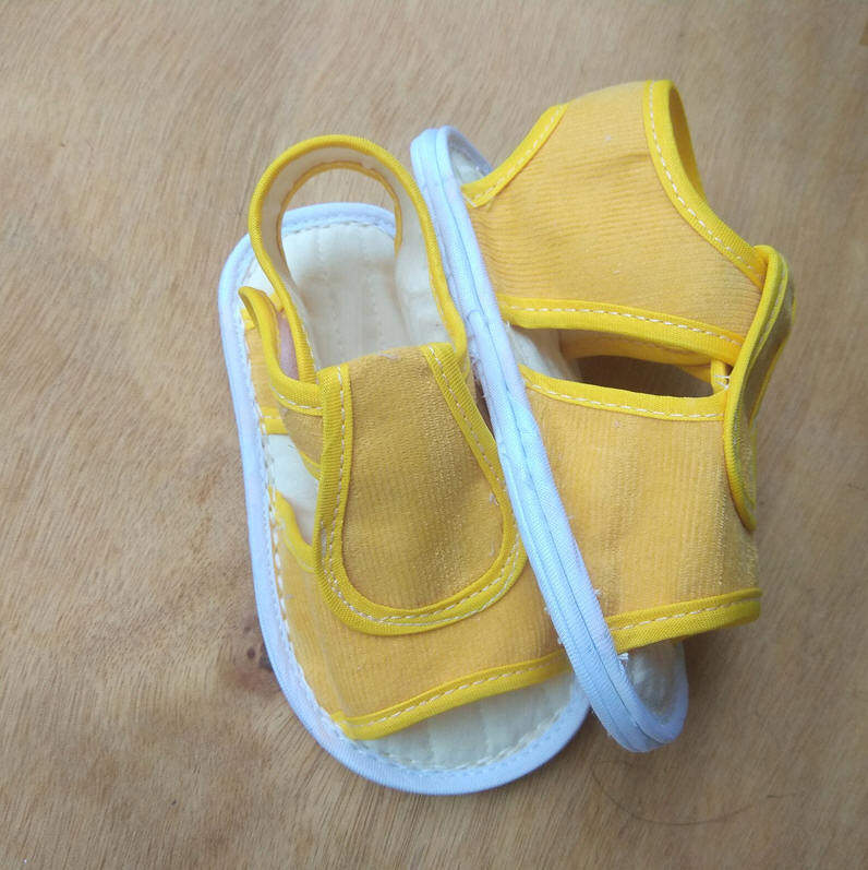 布鞋儿童凉鞋手工婴儿学步千层布凉鞋宝宝棉布凉鞋