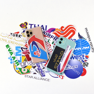 潮牌飞机航空logo行李旅行拉杆箱贴画防水箱子冰箱笔记本个性小贴纸
