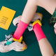 Fluorescent colored socks Chinese tank socks cotton spring autumn South Korea INS tideglass color street net red stacks Fluorescent colored socks Chinese tank socks cotton spring autumn South Korea INS tideglass color street net red stacks