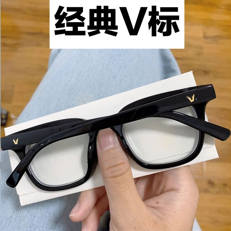 眼镜gm黑框平光southside镜框女防蓝光素颜近视眼镜架