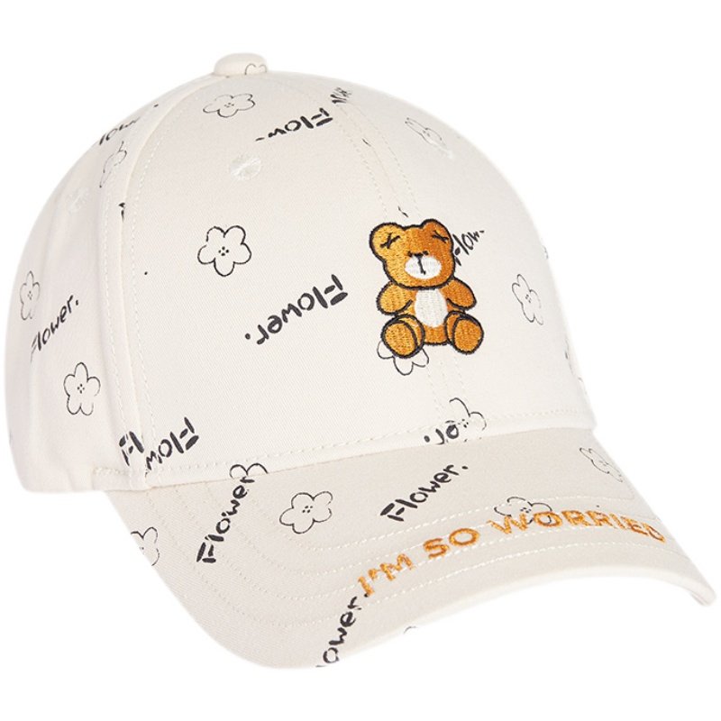 thegreenparty女士秋棒球帽萌趣帽子户外百搭个性遮阳防晒帽子