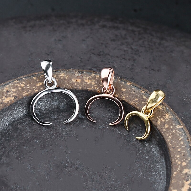 吊坠扣头万能简约横孔牛鼻子黄金扣子玉坠夹扣扣