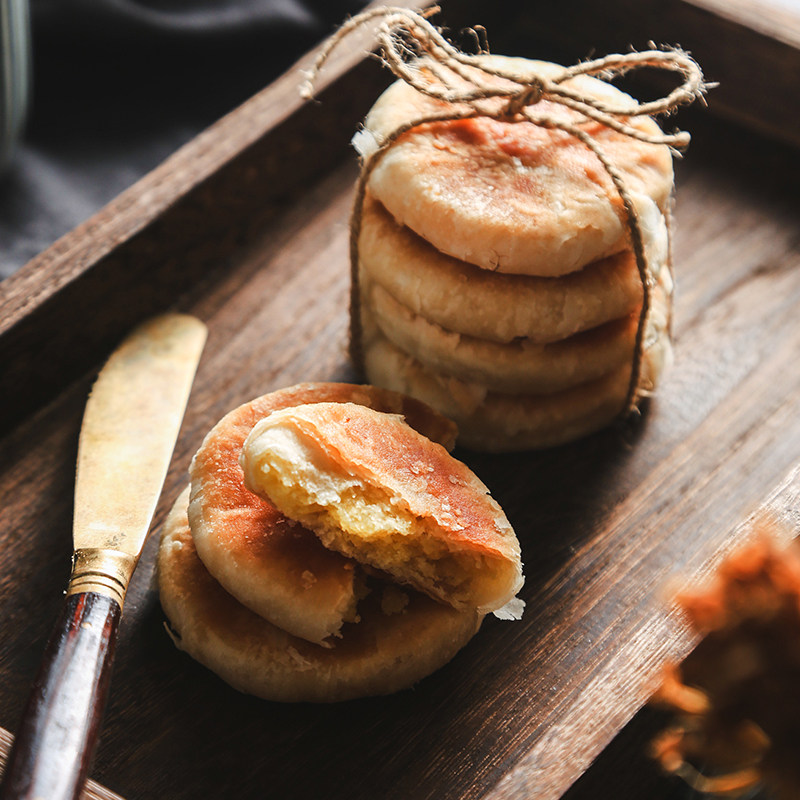 绿豆潮汕特产正宗豆饼传统老式手工酥皮糕点传统中式糕点