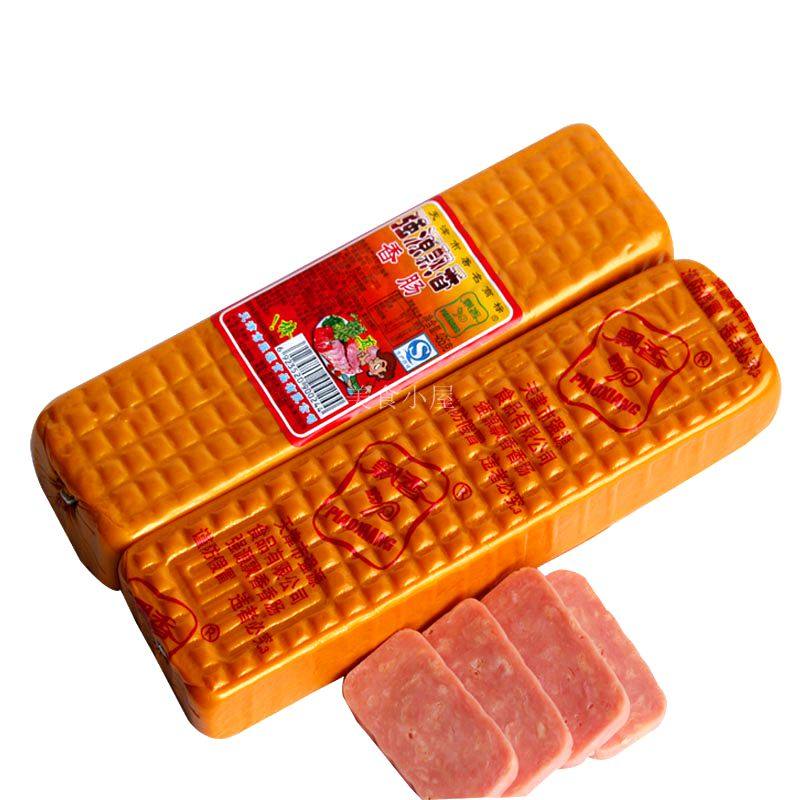 香肠强源飘香火腿肠485g天津傻子1份5根火锅包装即食肠类