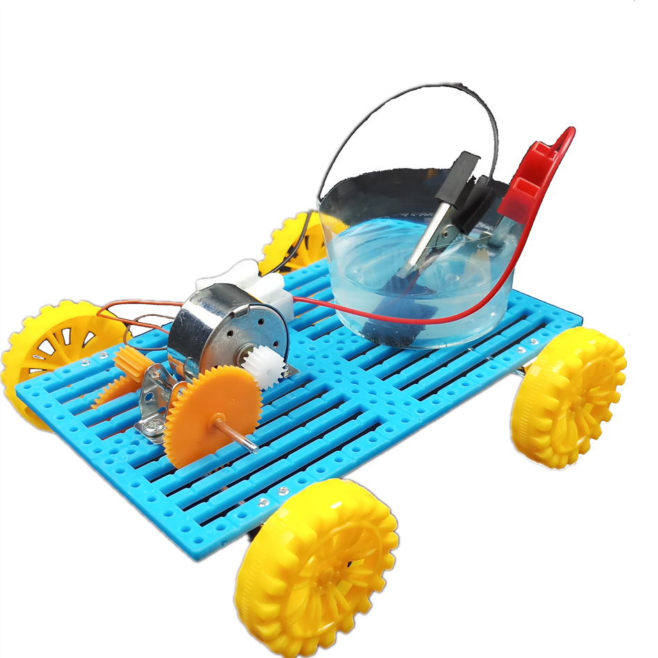 盐水电池动力小车 镁空气盐水发电 科技制作 小学生科学实验套装