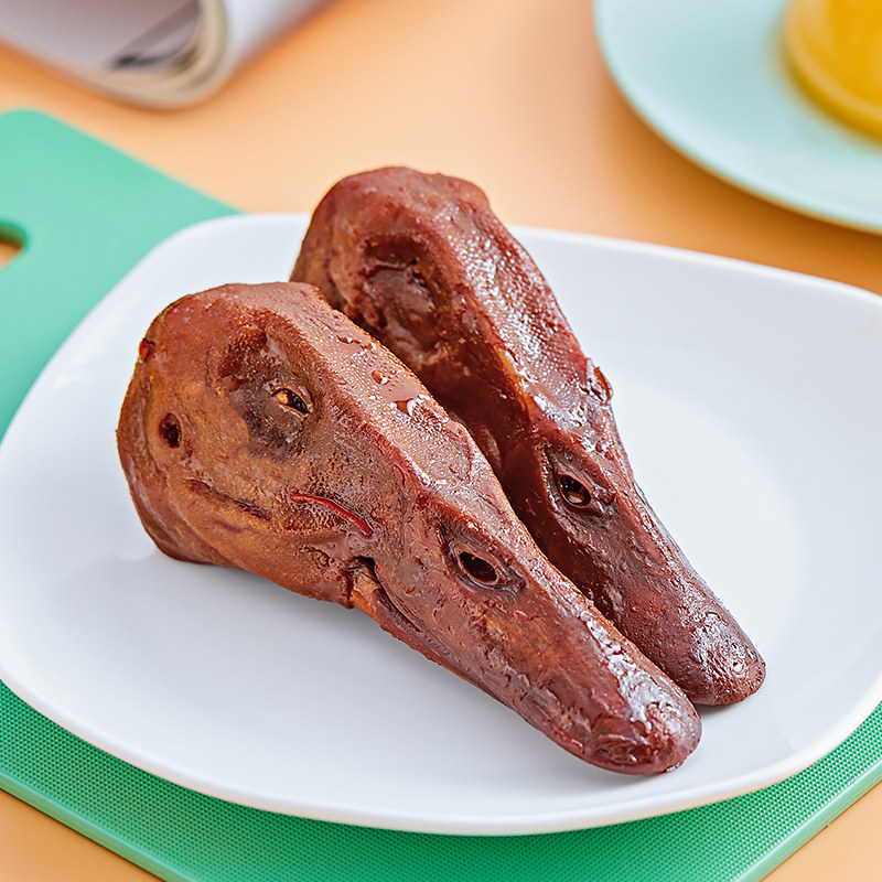 包邮周黑鸭卤鸭头198g零食即吃包装大礼包卤味即食鸭肉零食