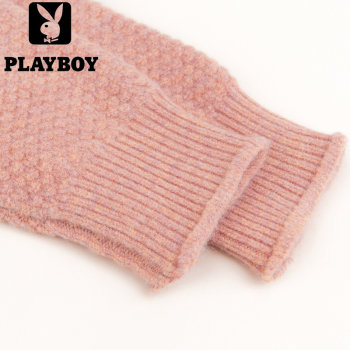 ເສື້ອກັນໜາວແມ່ຍິງ Playboy ລະດູໃບໄມ້ຫຼົ່ນແລະລະດູຫນາວ cashmere bottoming sweater jacquard turtleneck cardigan ອົບອຸ່ນຄົນອັບເດດ: sweater ມີຊັ້ນໃນ trendy
