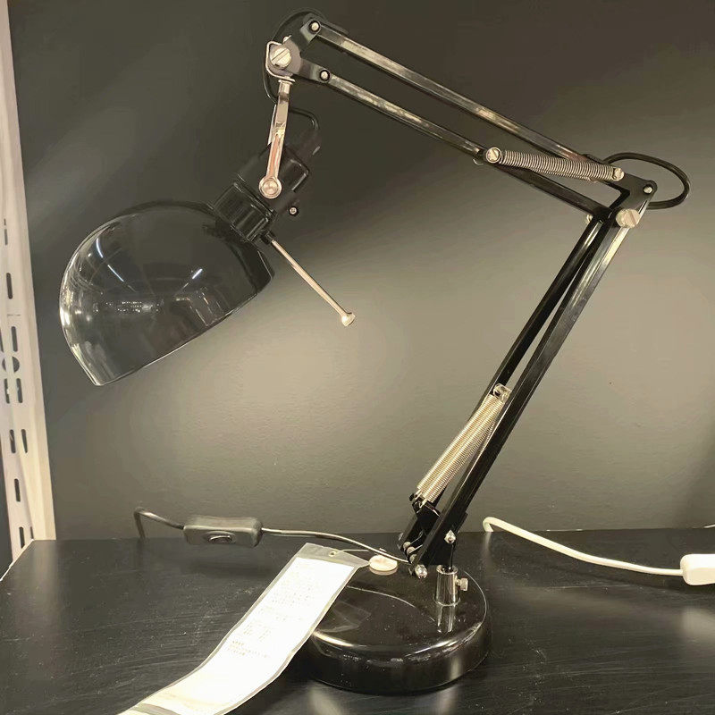 台灯宜家芙萨工作灯台弯曲调整角度护眼办公阅读台灯护眼灯