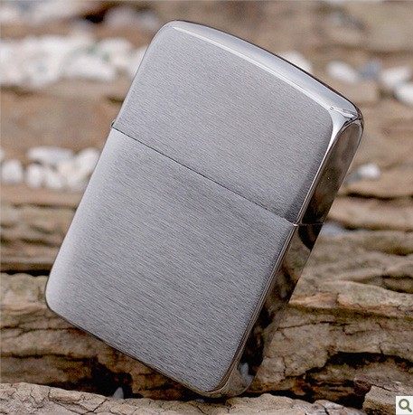 美国原装进口zippo打火机二战复刻镀铬纯铜1941b防风zippo