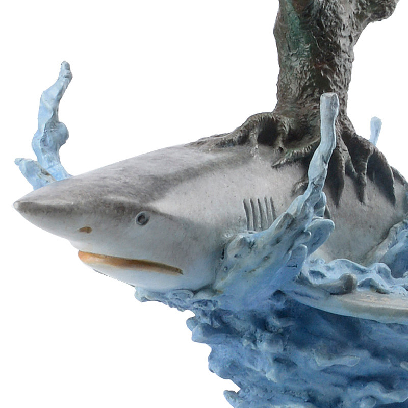 摆件阿斯蒙迪陈金鲨鱼青铜雕塑纯铜艺术品家居摆件