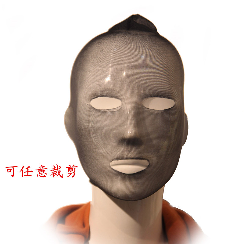 丝袜头套超薄丝滑1d极光任意裁剪包头性感中筒袜