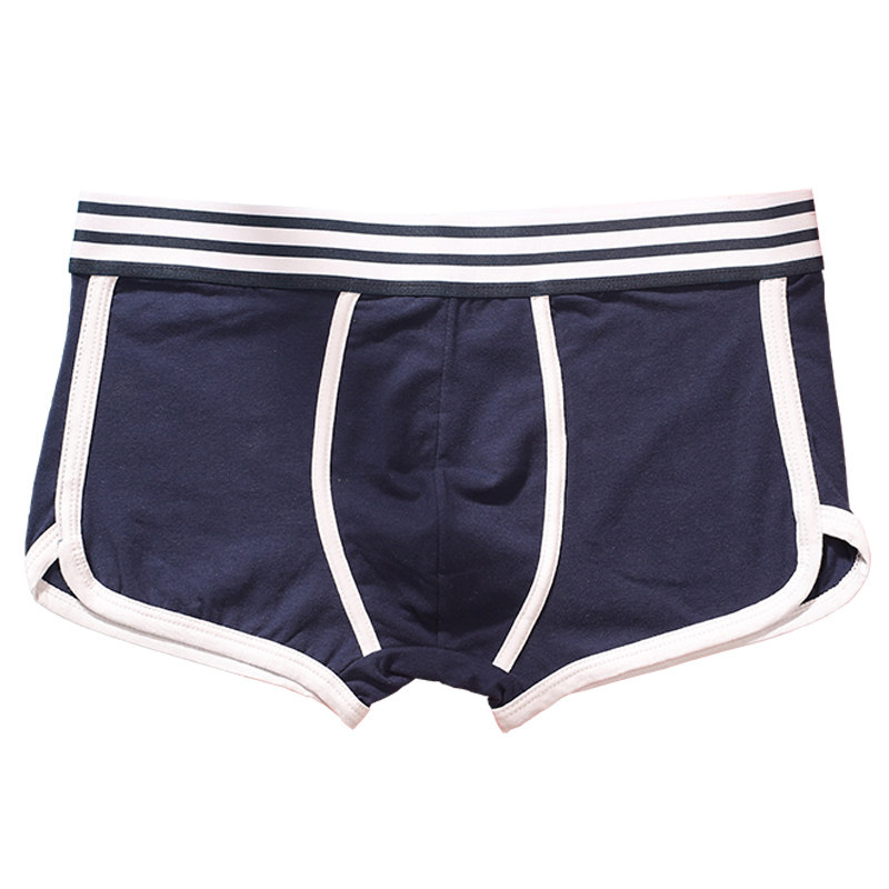 内裤四角纯棉黑色青年男生青少年潮牌透气男士内裤内裤