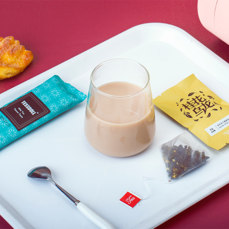 tessdoll台仕朵桂花乌龙茉莉铁观音速溶奶茶袋装冲饮奶茶粉小包装