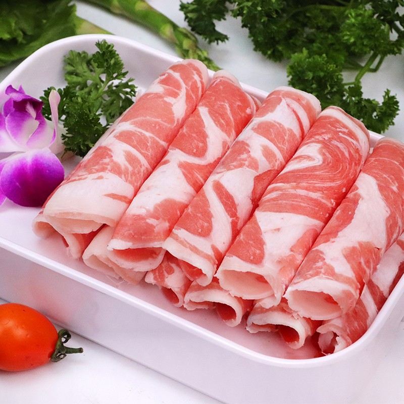 原切纯羊肉卷涮羊肉片内蒙古部队火锅食材新鲜冷冻小肥羊卷250g